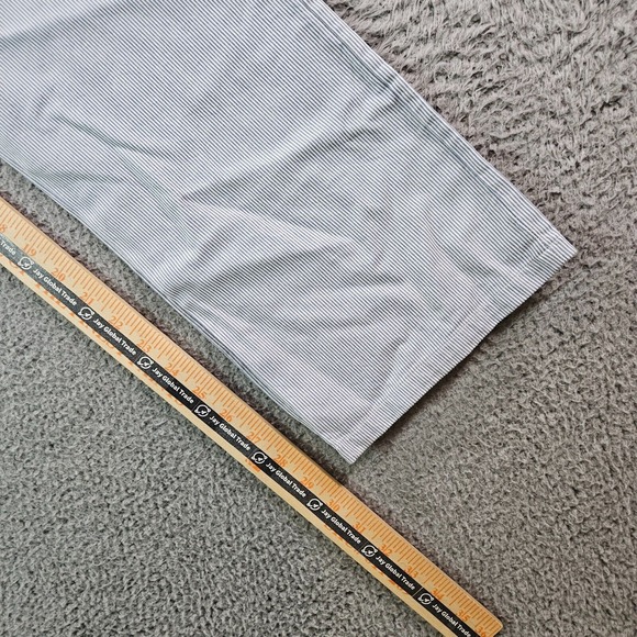 NWT Cherokee Pants Women Size 16 30x30 Adjustable Waist Blue White Striped - Picture 13 of 15